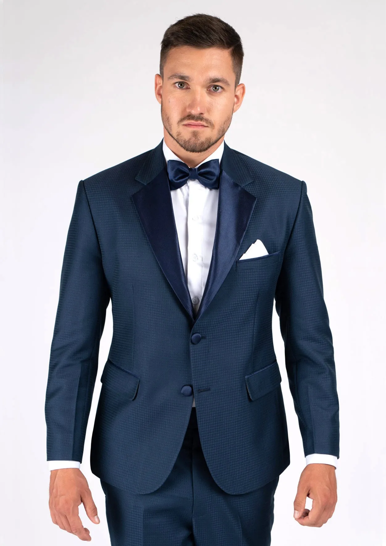 Astor Blue Microcheck Tuxedo
