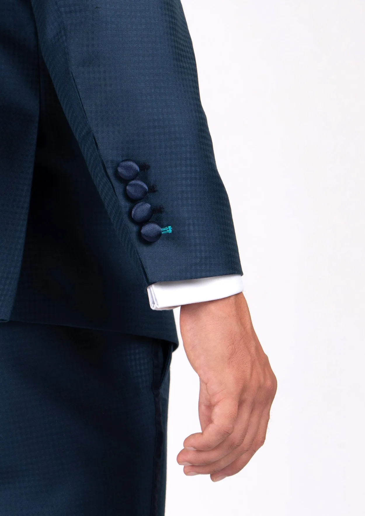 Astor Blue Microcheck Tuxedo