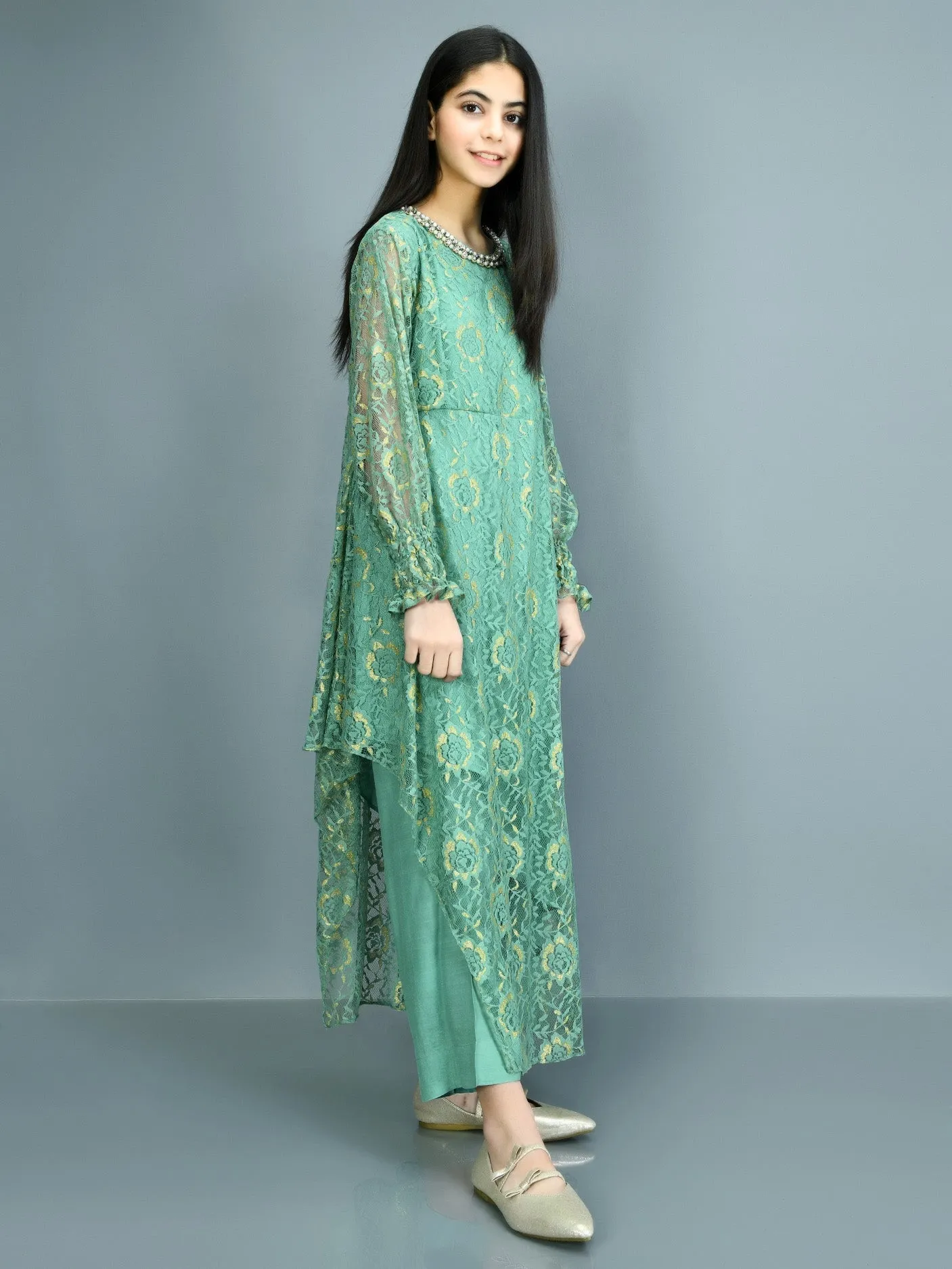 Asymmetrical Net Suit