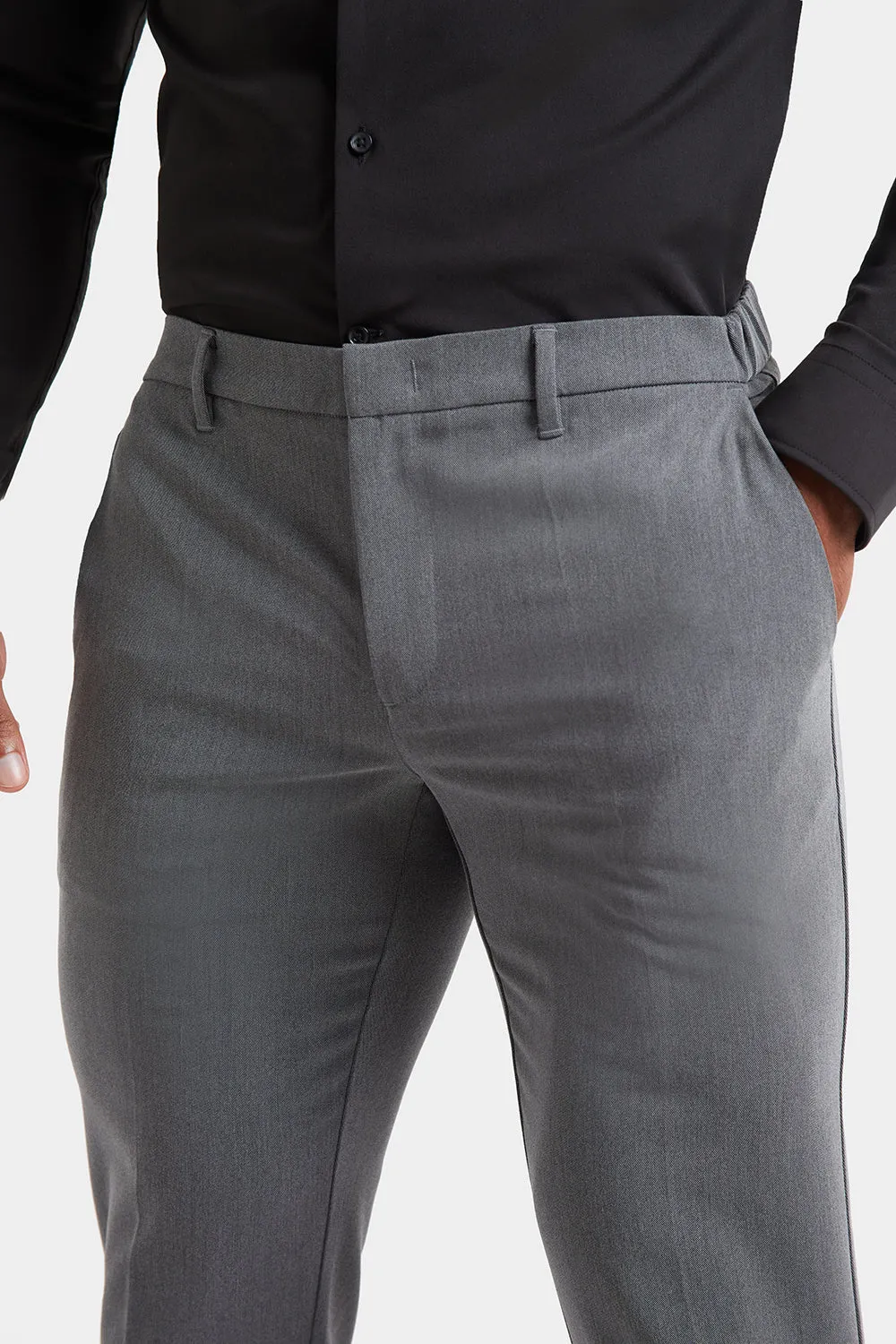 Athletic Fit Essential Pants in Charcoal