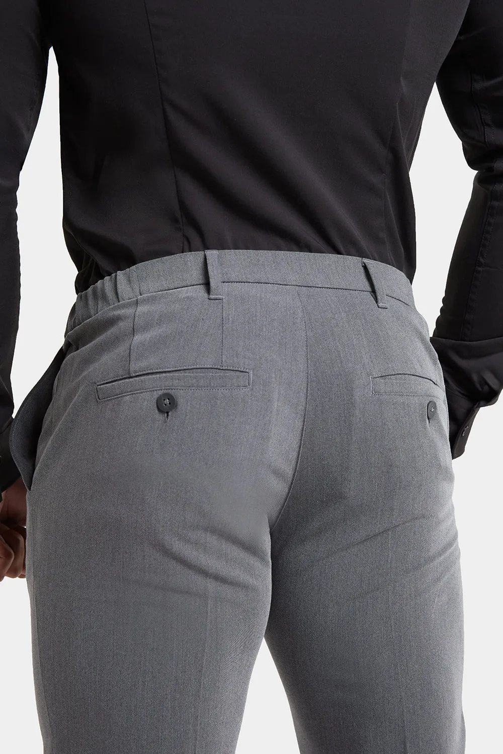 Athletic Fit Essential Pants in Charcoal