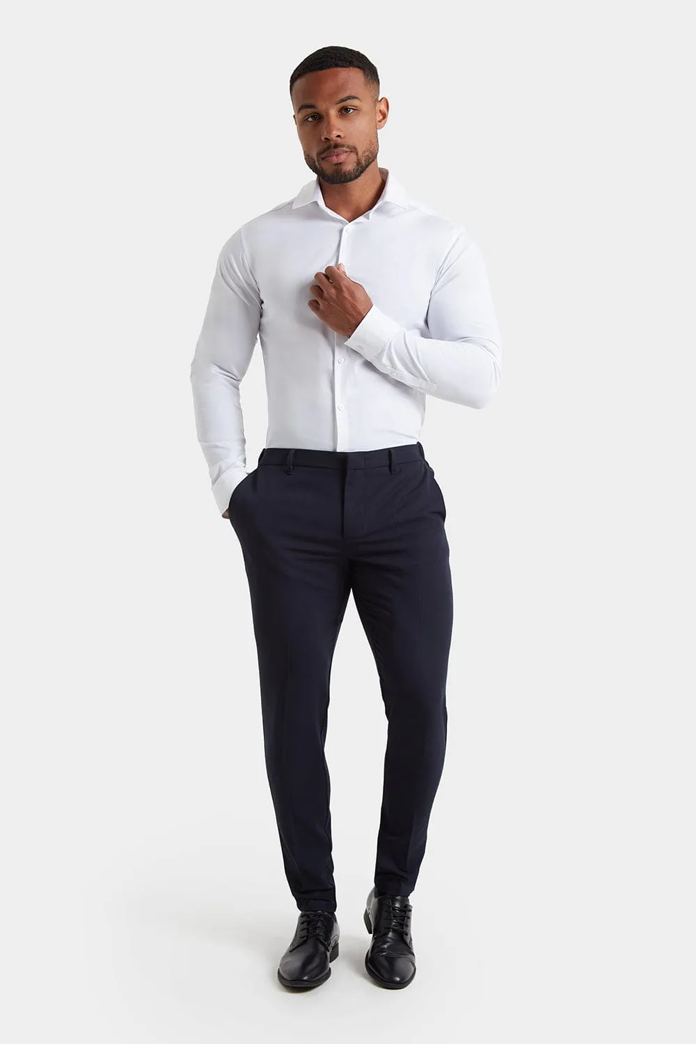 Athletic Fit Essential Pants in Navy