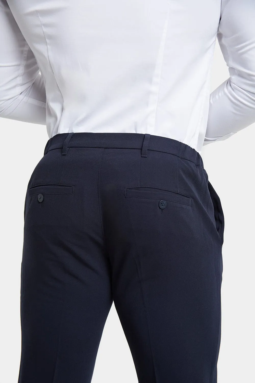 Athletic Fit Essential Pants in Navy