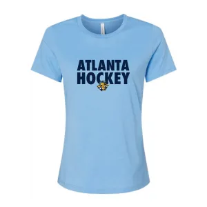Atlanta Gladiators Ladies Heather Carolina Blue Relaxed CVC T-Shirt