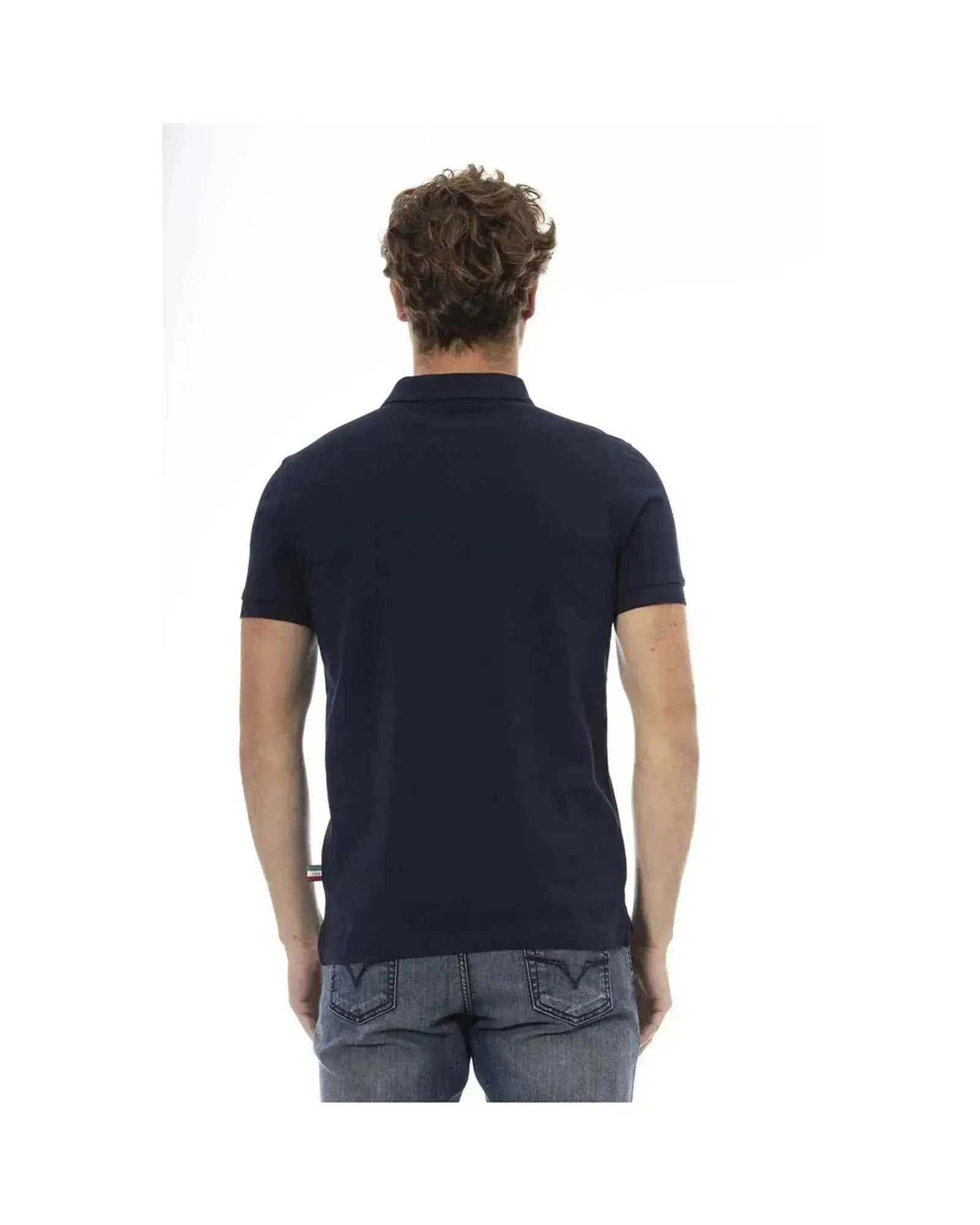 Baldinini Trend Men's Blue Cotton Polo Shirt - 2XL