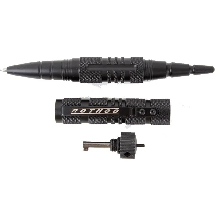 Black - Tactical Glass Breaker & Handcuff Key Pen