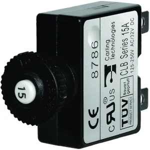 Blue Sea Push Button Reset Only Circ. Br. 15A