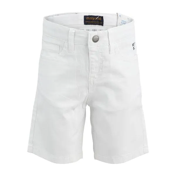 BOYS WHITE CLASSIC 5 POCKETS SHORT