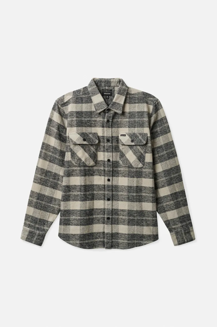 Brixton Heavyweight Flannel - Black/Charcoal