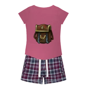 Brown Bag Women's Sleepy Tee and Flannel Short