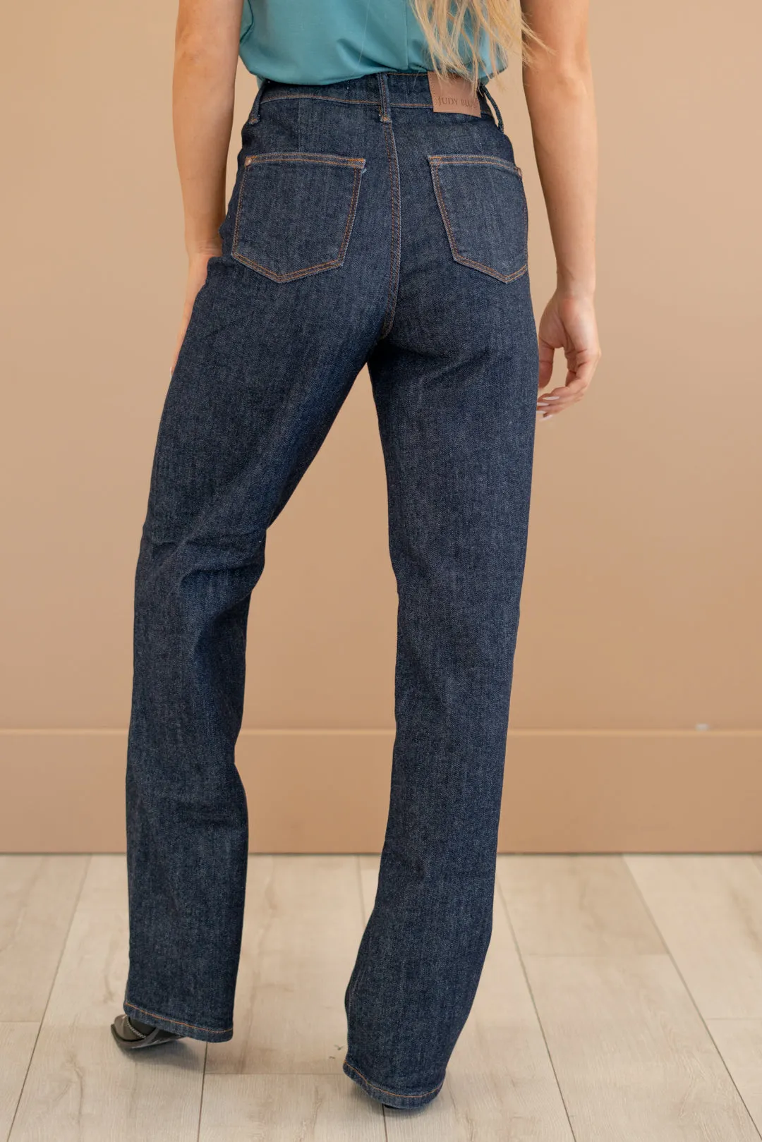 Curvy Darling High Rise Front Seam & Dart Wide Leg