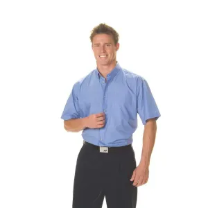 Dnc Workwear Polyester Cotton Chambray Short Sleeve Business Shirt - 4121