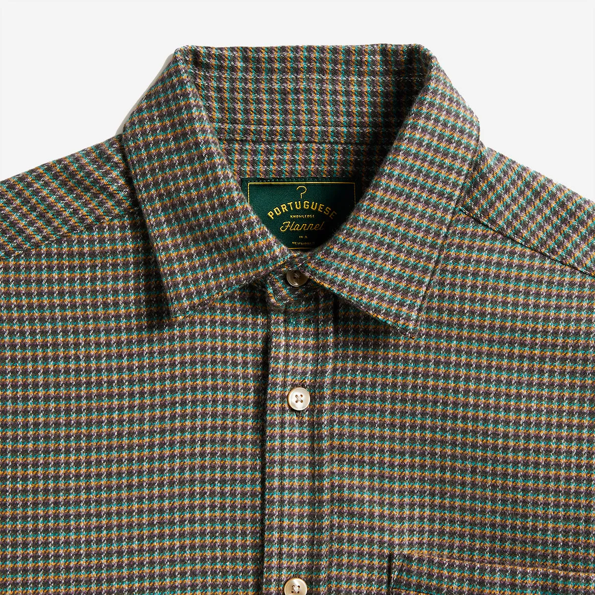 Dylan Houndstooth Flannel Shirt - Multi-colour
