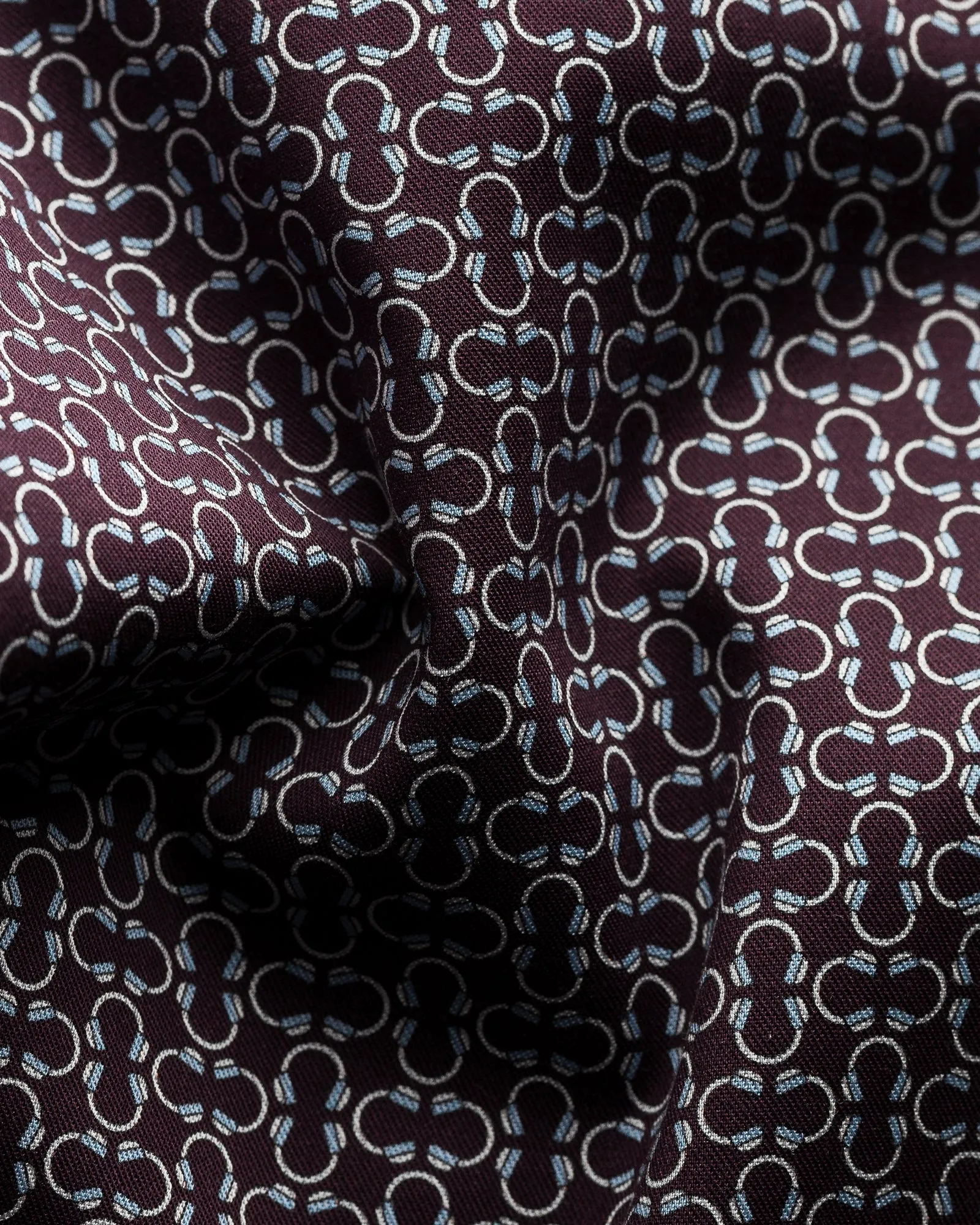 ETON 10000354959 WINE PRINT SLIM SC SHIRT