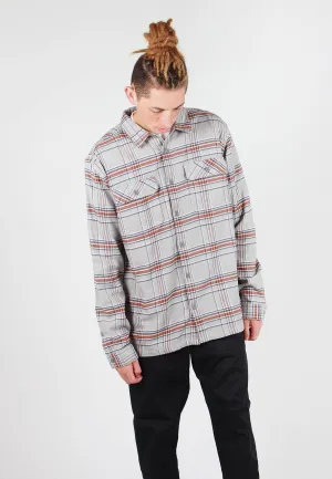 Fjord Flannel Shirt - feather grey plaid