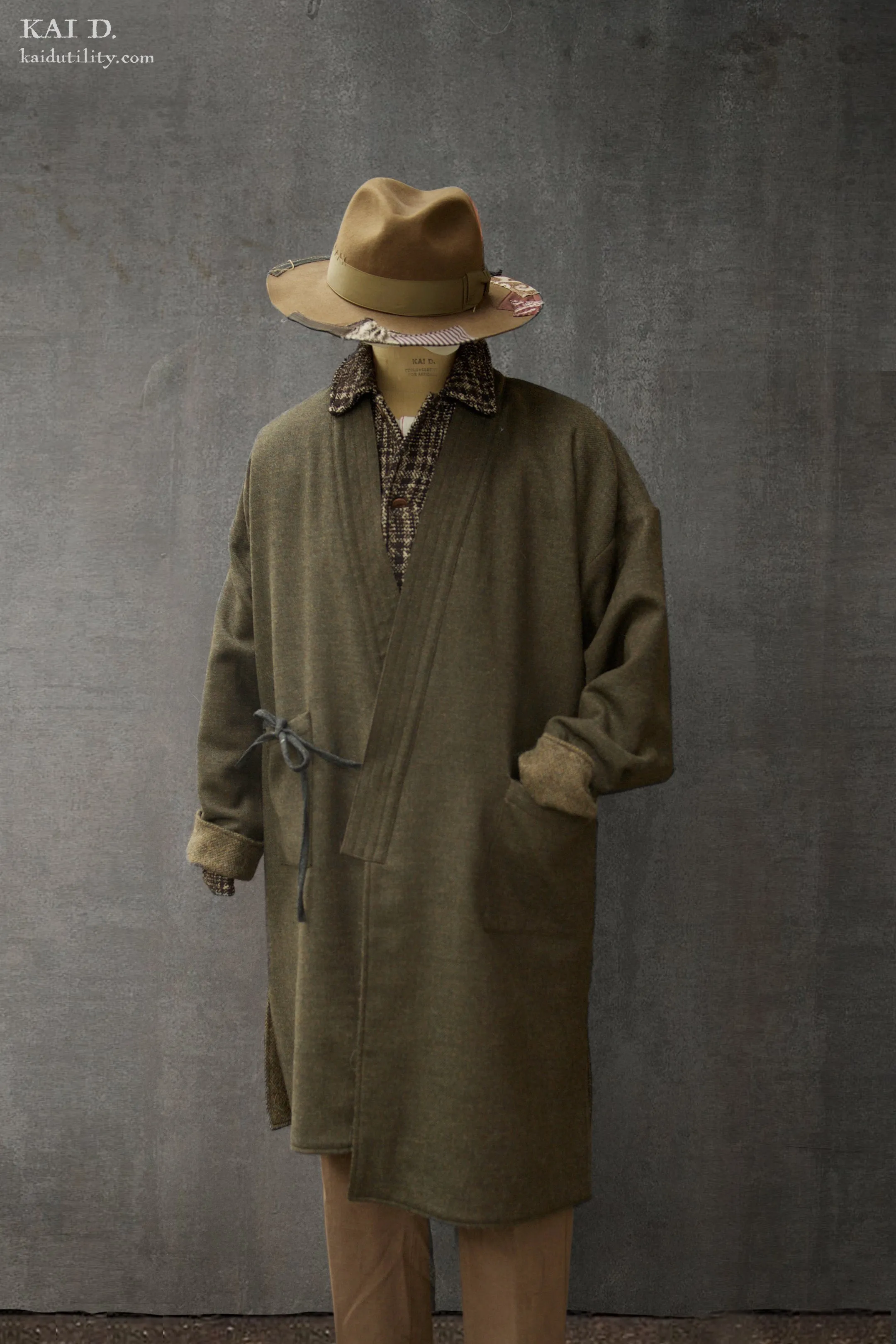 Full Length Japanese Farmer Coat - Miyama - Medium (NO RETURN)
