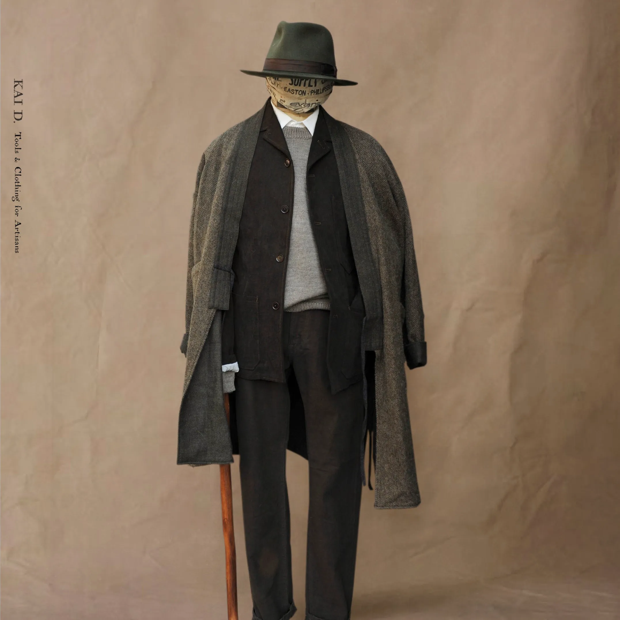 Full Length Japanese Farmer Coat - Miyama - Medium (NO RETURN)