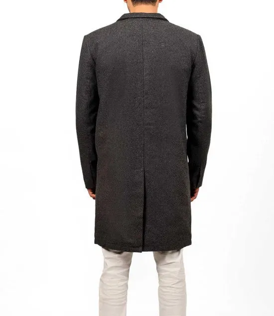 Gary Grey Wool Coat Men