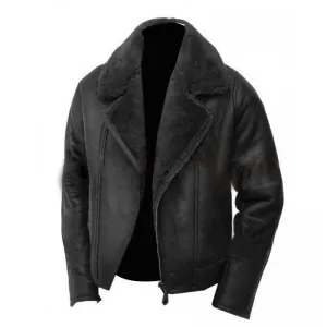 Handmade New Men Superb Inside Fur Leather Jacket