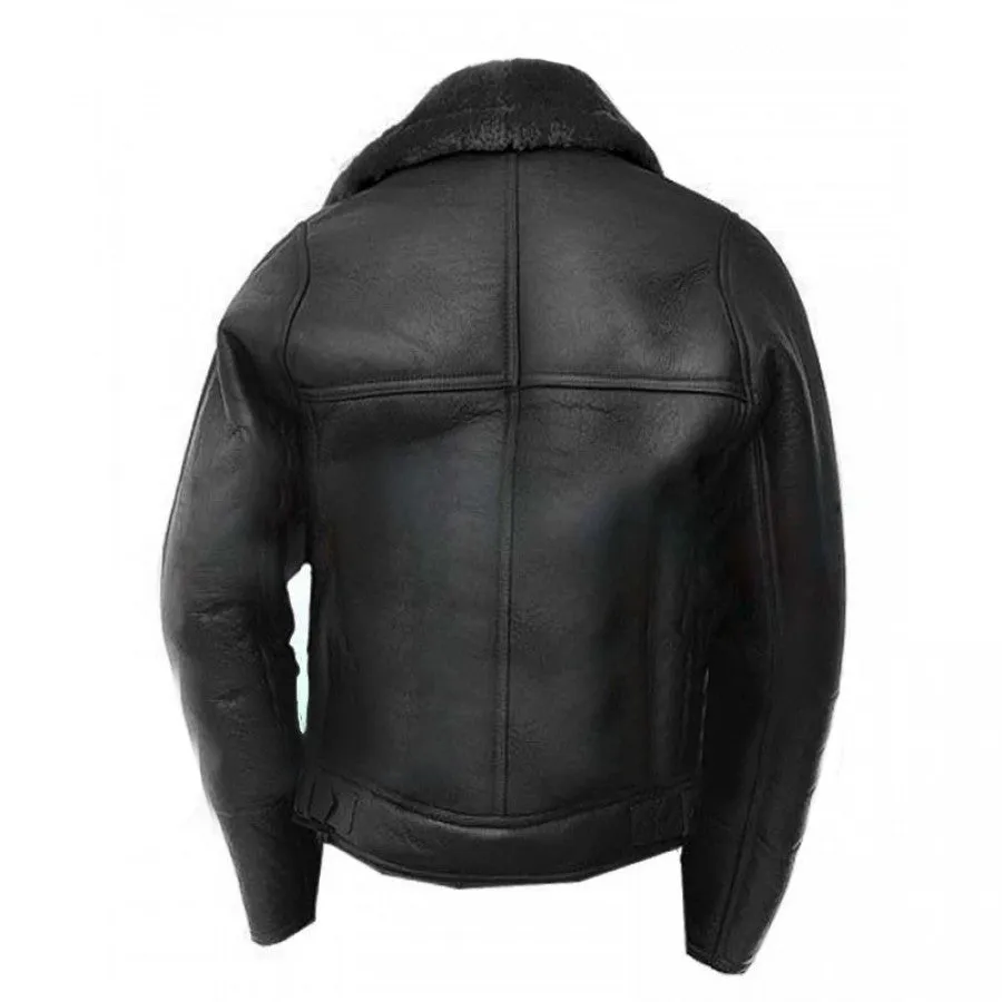 Handmade New Men Superb Inside Fur Leather Jacket