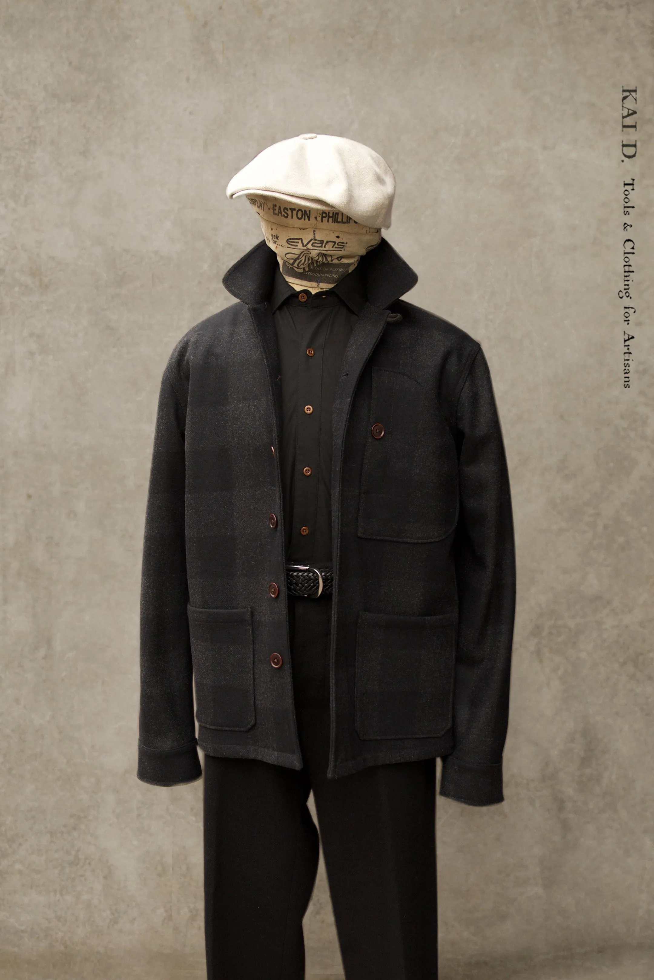 Hardy Chore Jacket - Tonal Wool Plaid - M