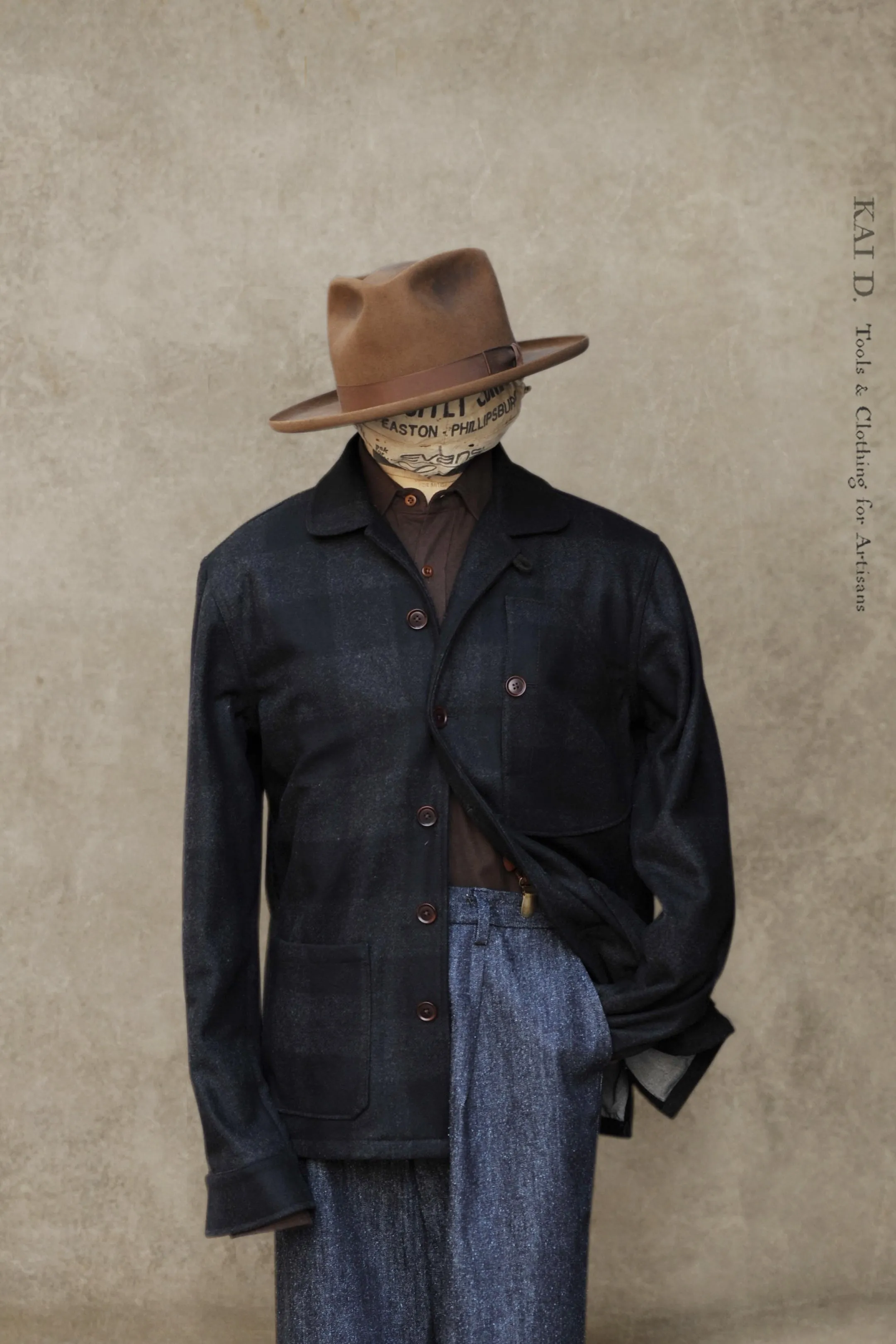 Hardy Chore Jacket - Tonal Wool Plaid - M