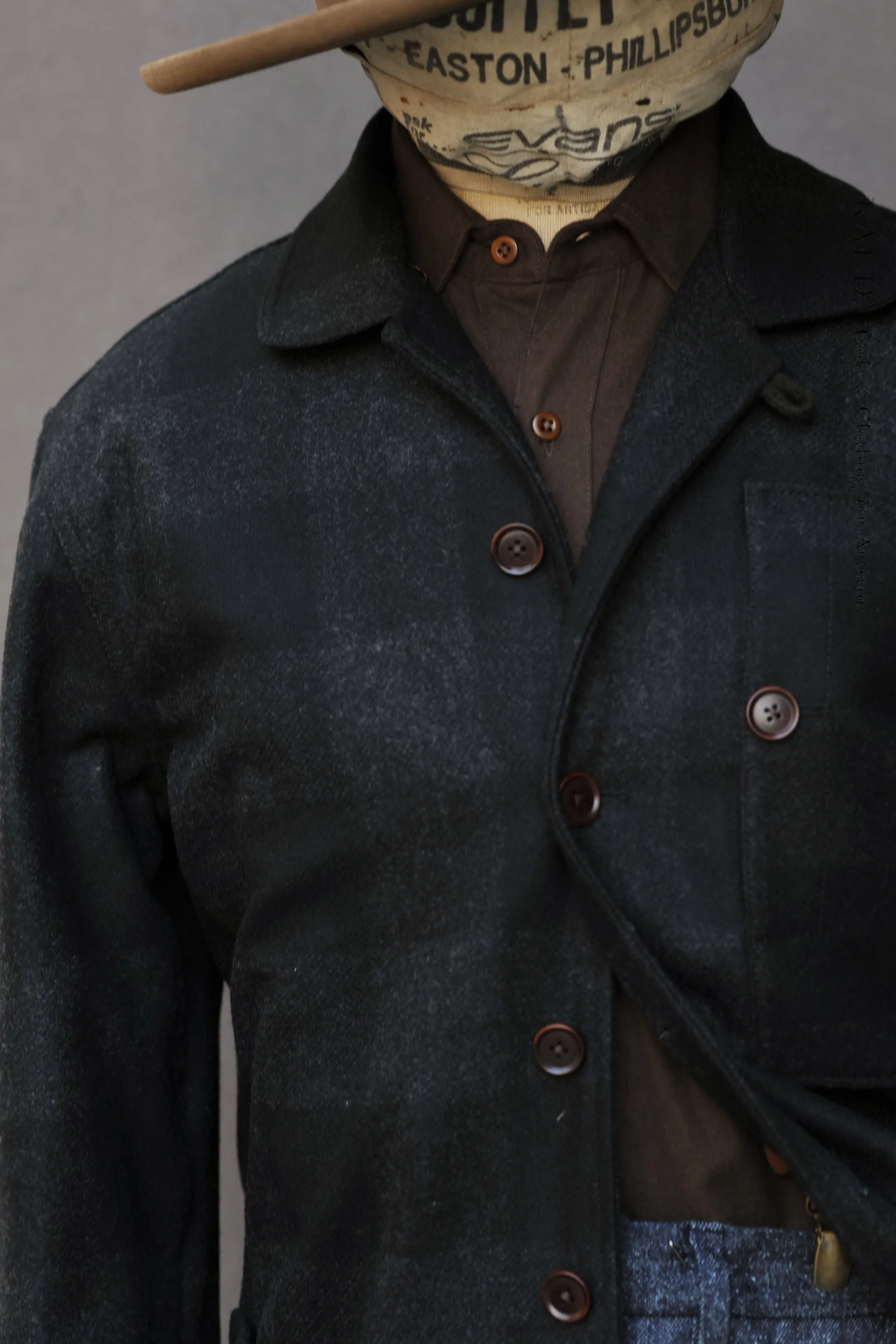 Hardy Chore Jacket - Tonal Wool Plaid - M