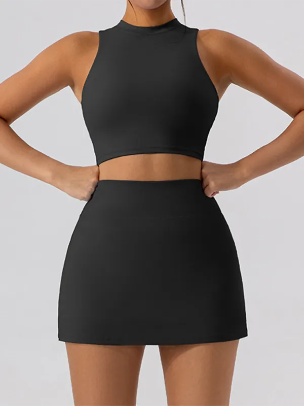 Hip skirt suit vest slim fit sports casual suit