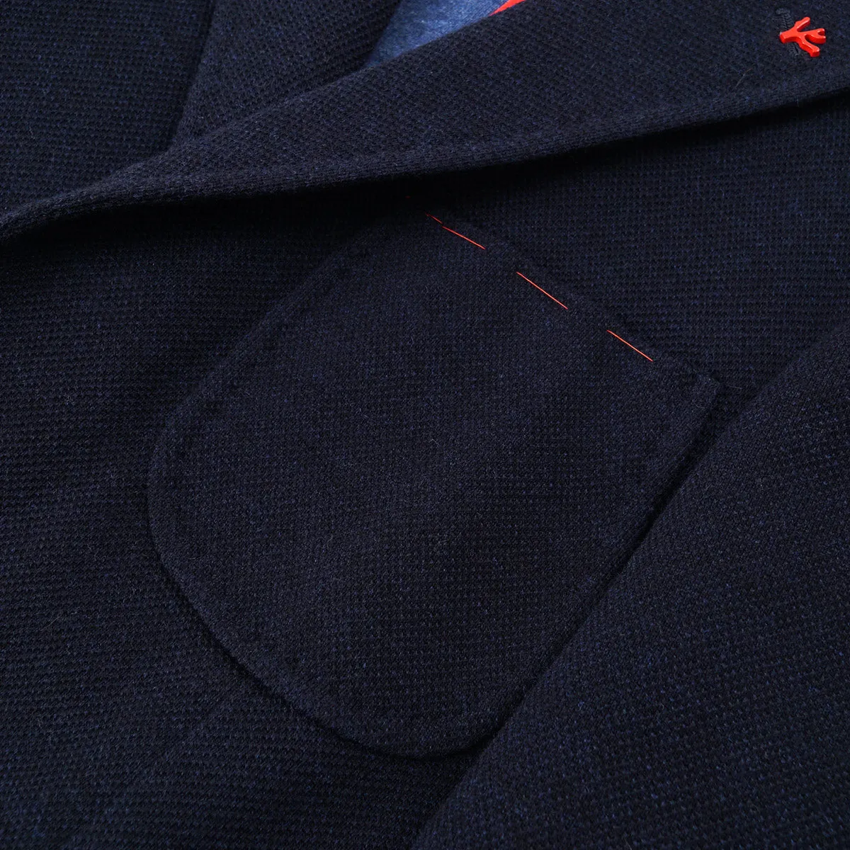 Isaia Deconstructed Pique Knit Sport Coat