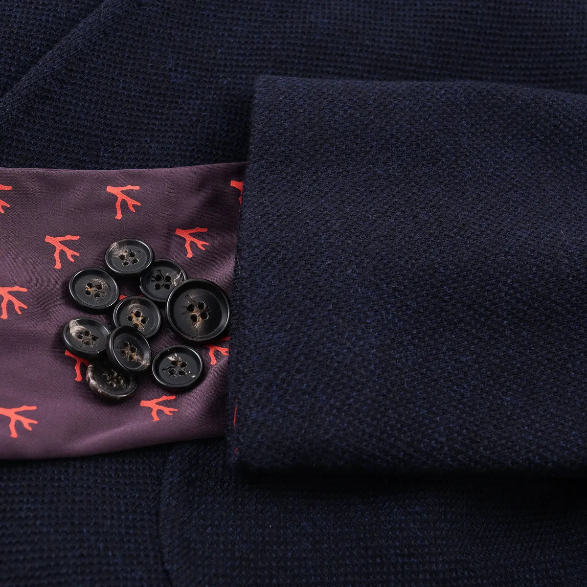Isaia Deconstructed Pique Knit Sport Coat