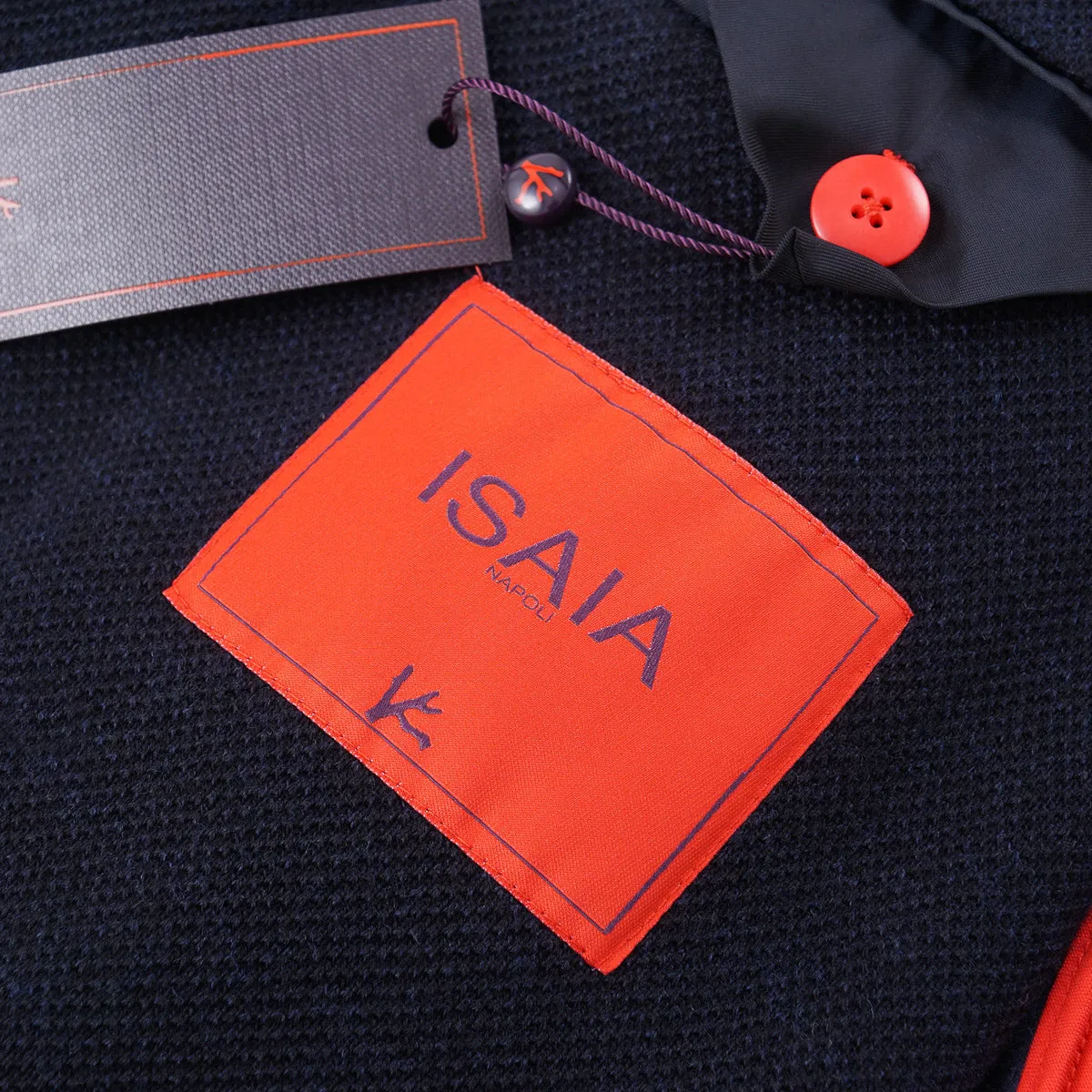 Isaia Deconstructed Pique Knit Sport Coat