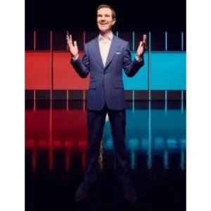 Jimmy Carr Battle in the Box Blue Tuxedo