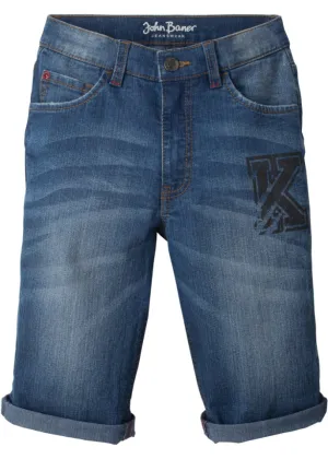John Baner Jeanswear Boys' Skinny Stretch Shorts, Orange