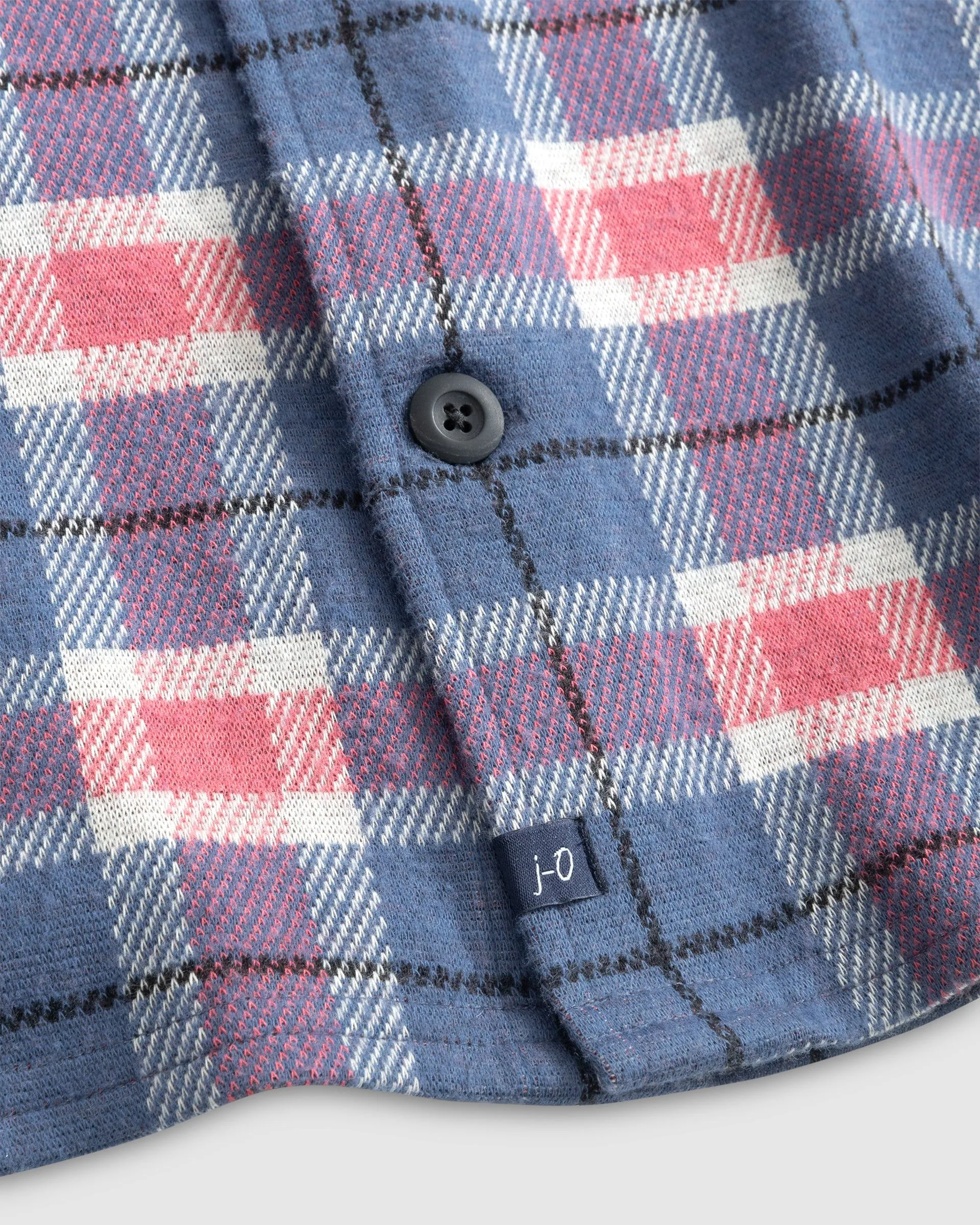 Kaden Stretch Flannel Lodge Shirt in Laguna Blue by Johnnie-O