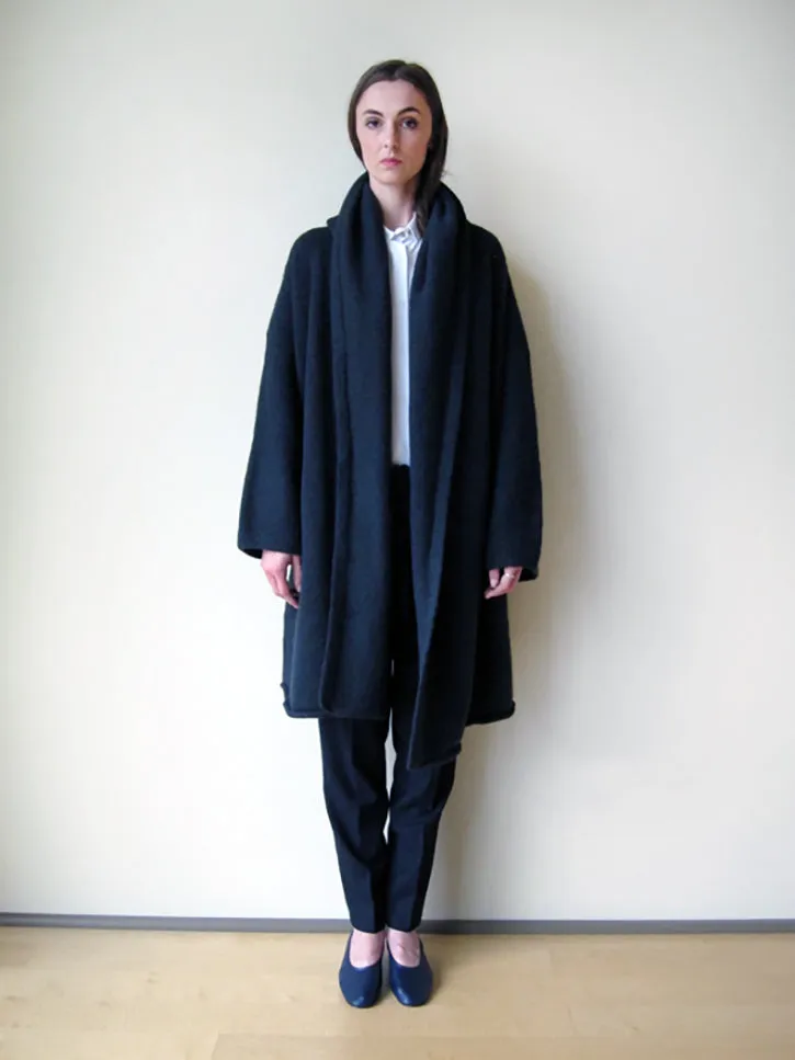 Lauren Manoogian Capote Coat, Black Melange