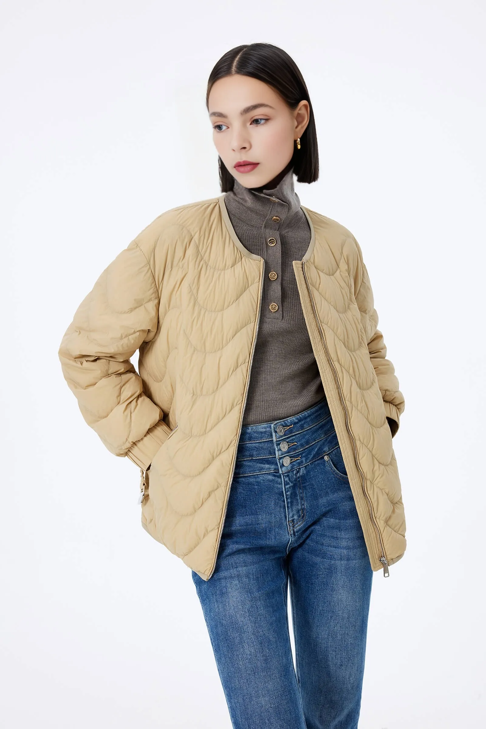 LILY Baseball Jacket Down Coat