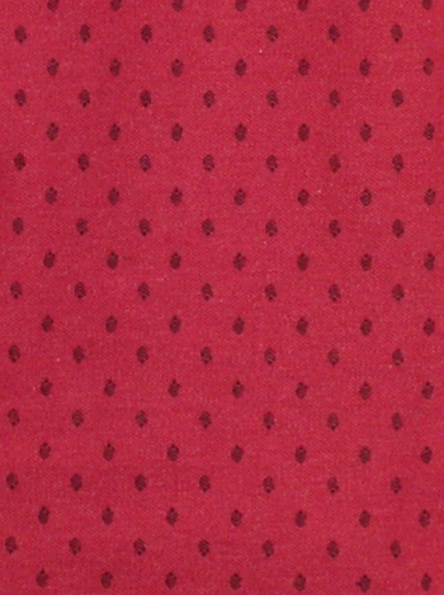 Magenta Pink Printed Slim Fit Polo T-Shirt | Greenfibre