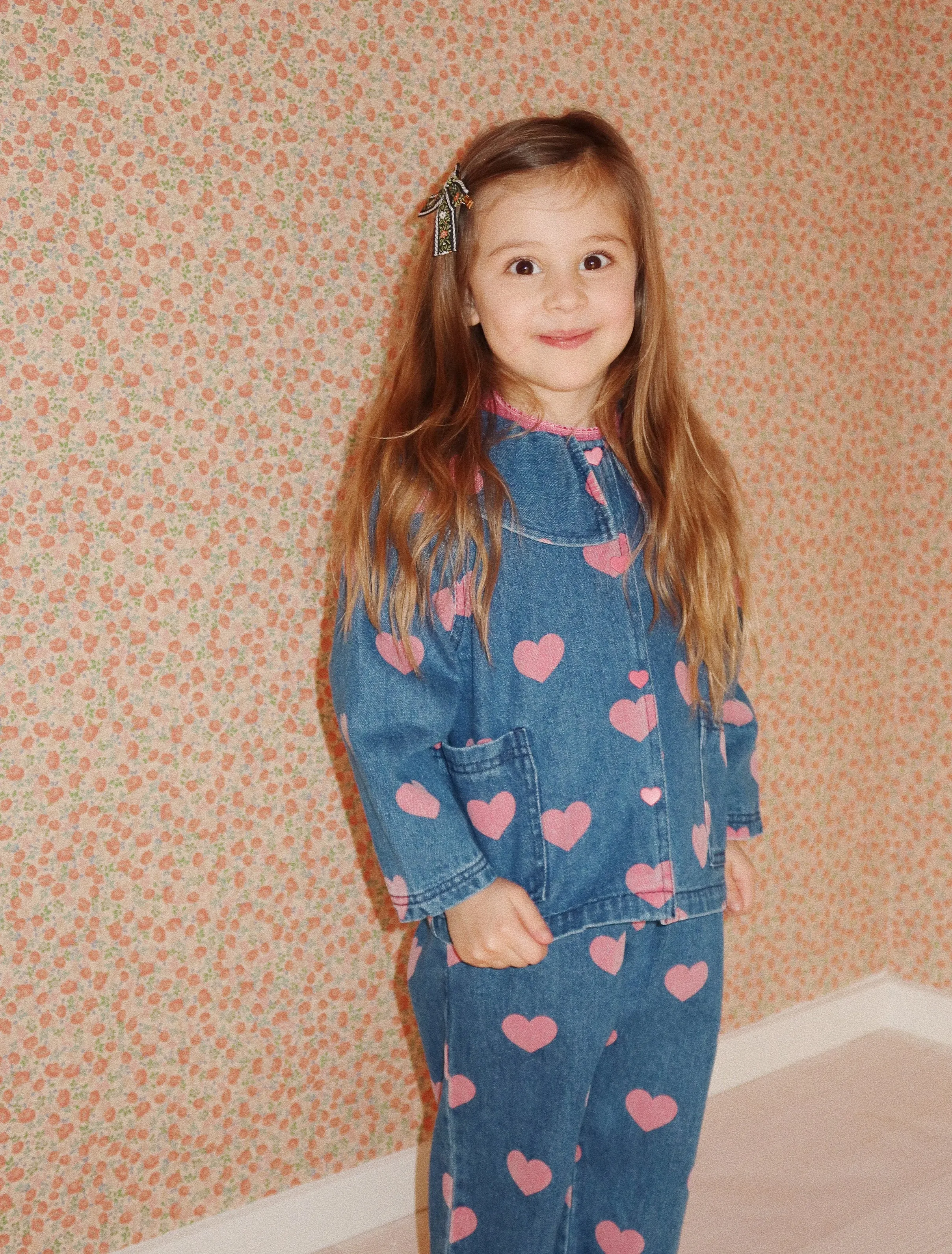 Magot Denim Shirt in Bon Coeur Pink