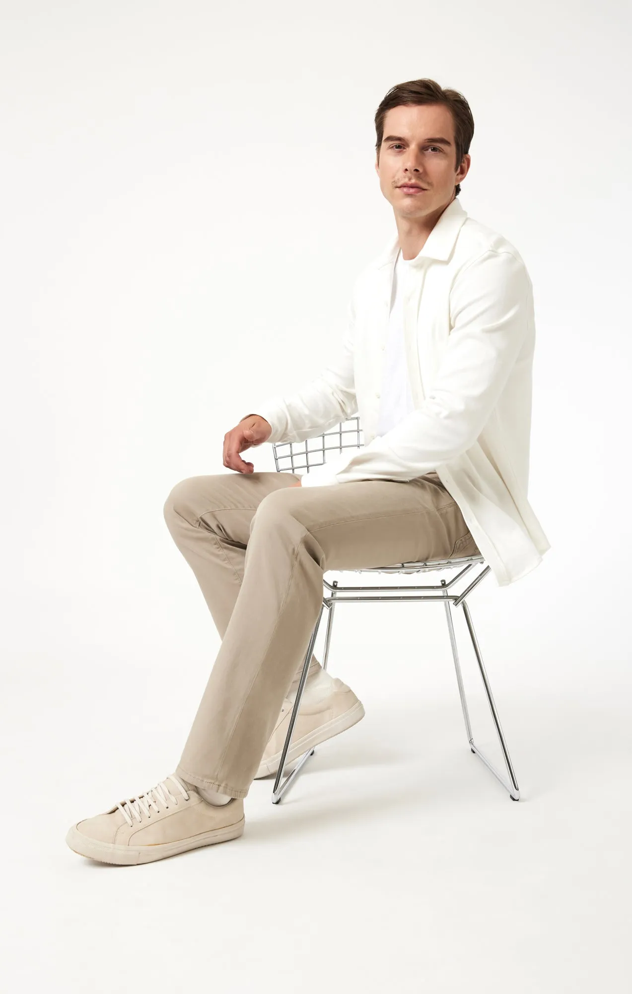 MATT RELAXED STRAIGHT LEG IN SAND CASUAL TWILL