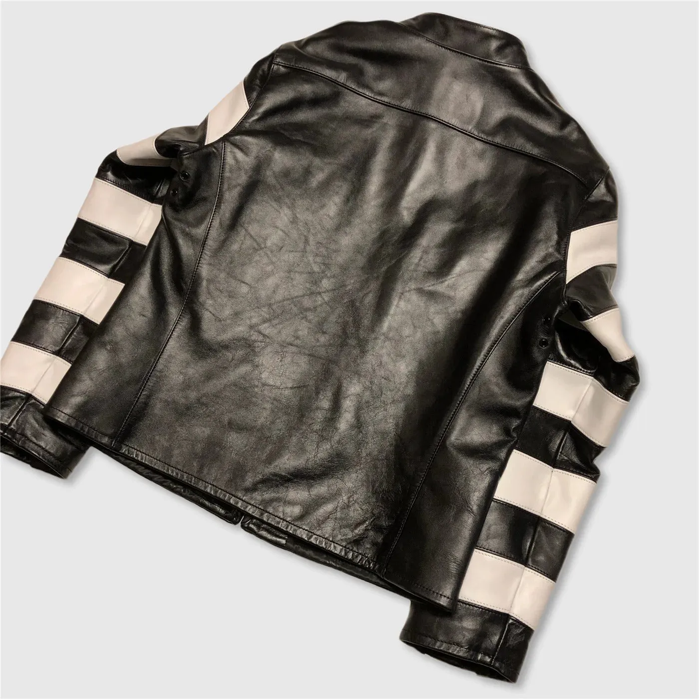 Men's Classic J100 Rider Biker Jacket - Genuine Leather