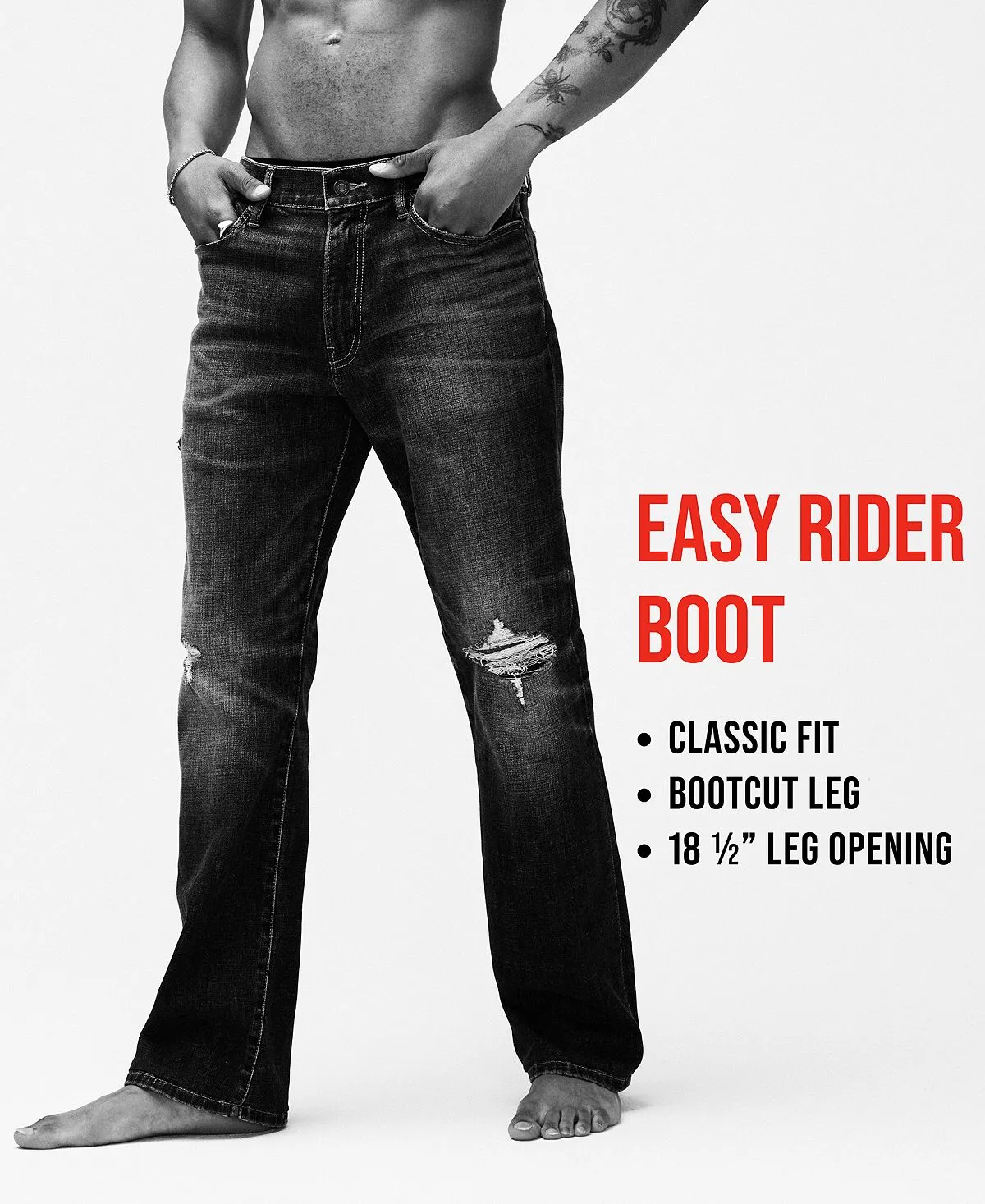 Men's easy rider boot cut elastic jeans Lucky Brand