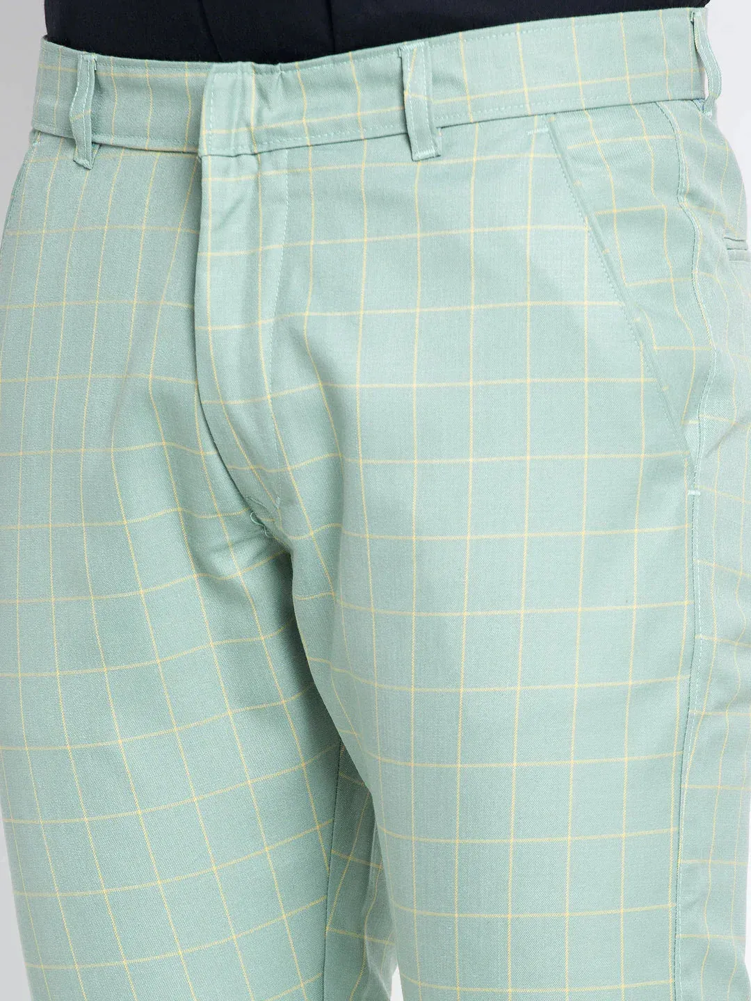 Men'S Green Formal Trousers