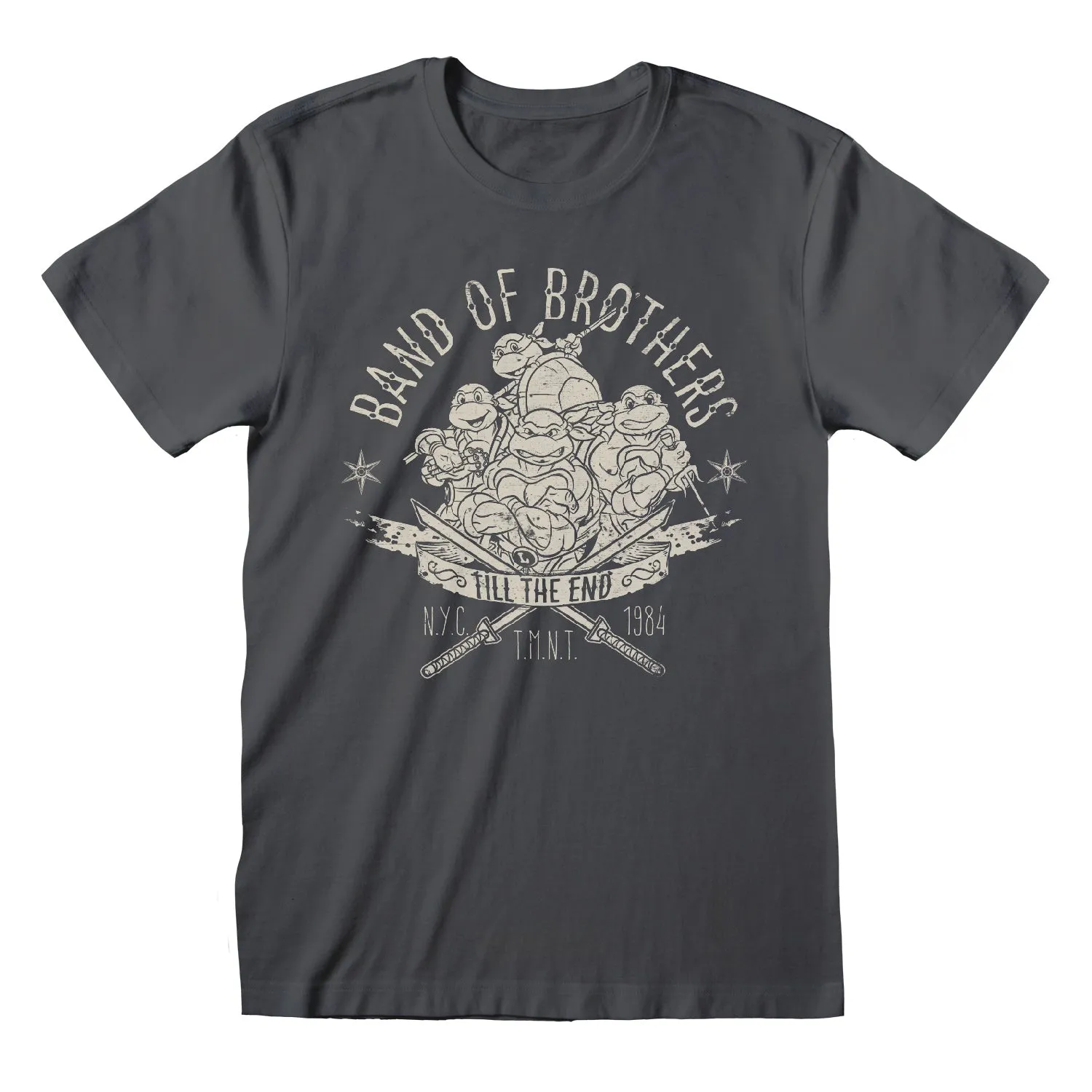 Mens Teenage Mutant Ninja Turtles T-Shirt - Band Of Brothers