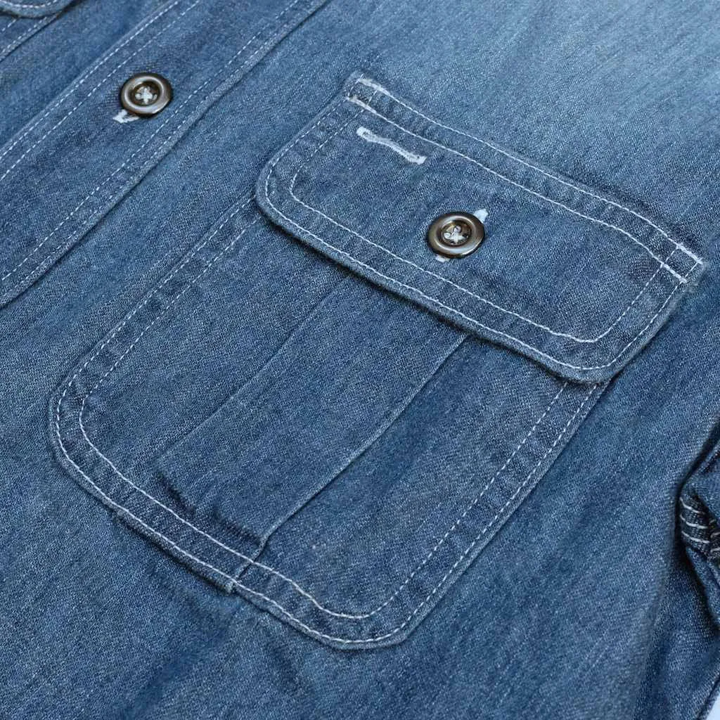 Momotaro 8oz. Washed GTB Selvedge Shirt