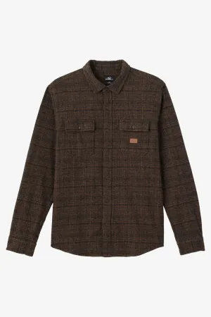 Oneill DAVIES FLANNEL STANDARD FIT LONG SLEEVE SHIRT - CARAFE