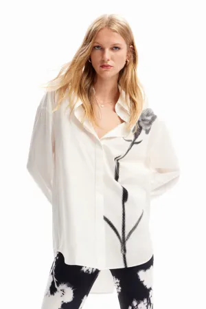 Oversize Flower Shirt By Desigual