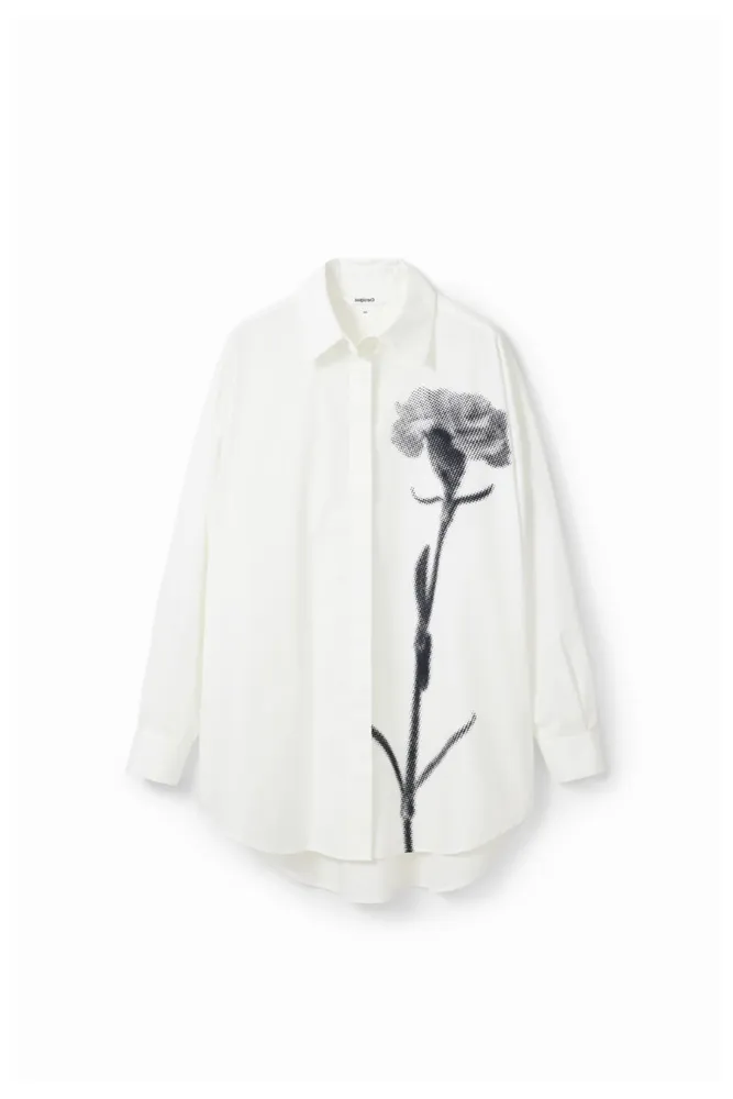 Oversize Flower Shirt By Desigual
