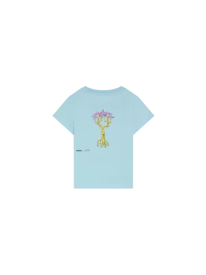 PANGAIA x Kenny Scharf Kids' 365 T-Shirt—celestial blue