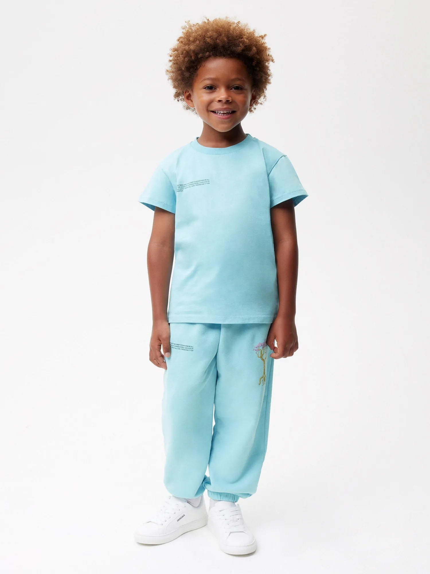 PANGAIA x Kenny Scharf Kids' 365 T-Shirt—celestial blue