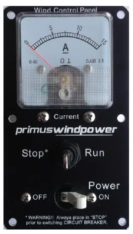 Primus Wind Power Air 40   Control Panel